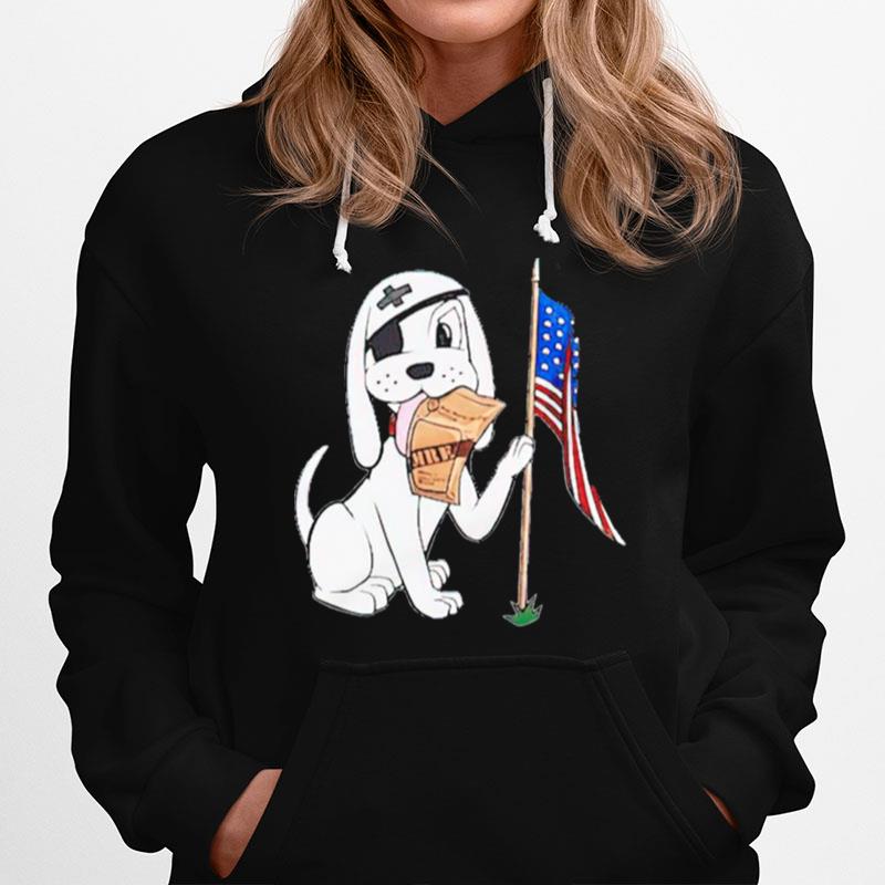 Pirate Dog Usa Hoodie