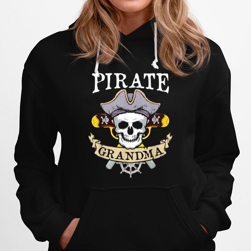 Pirate Grandma Matching Family Grandma Halloween Hoodie