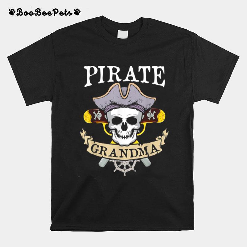 Pirate Grandma Matching Family Grandma Halloween T-Shirt