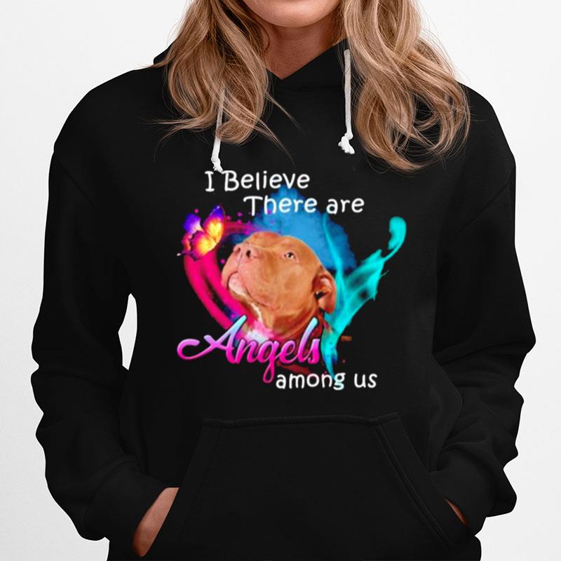 Pitbull I Believe There Are Angels Among Us Hoodie