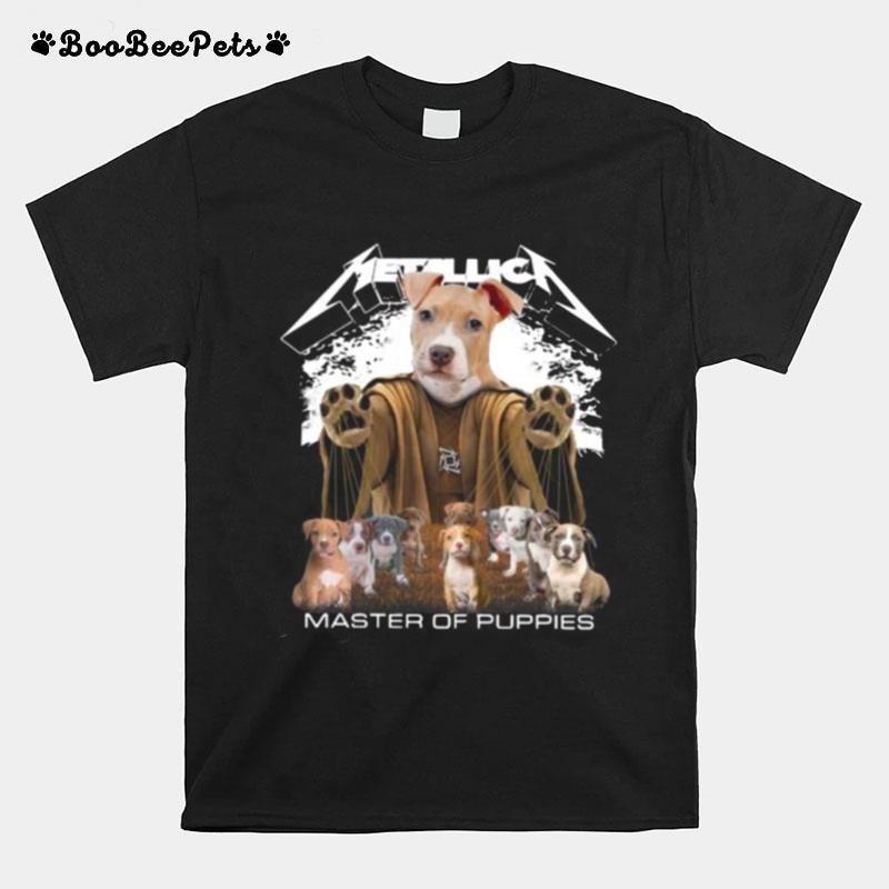 Pitbull Metallica Master Of Puppies T-Shirt