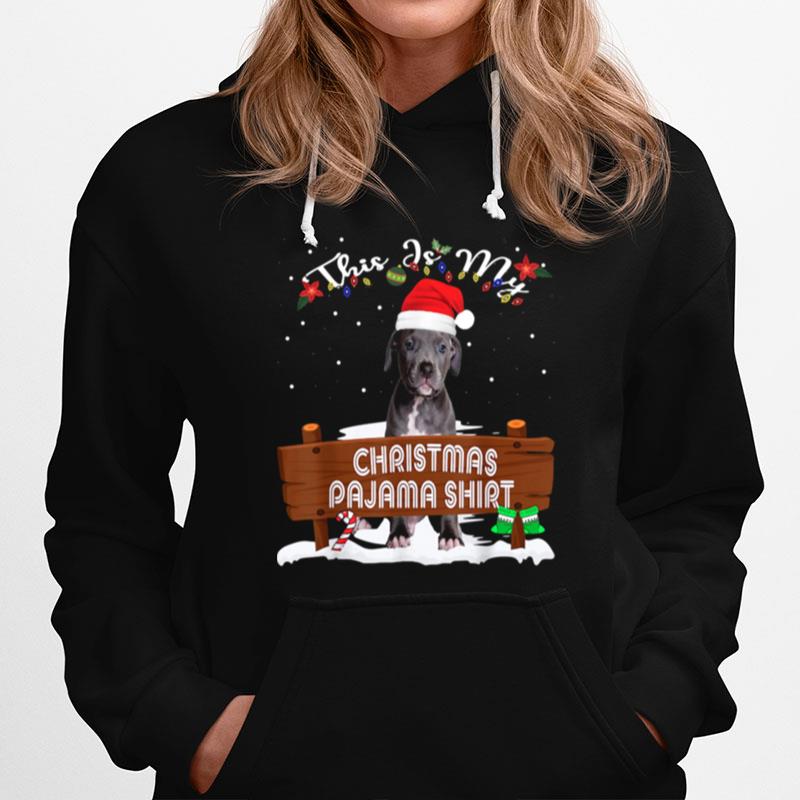 Pitbull Santa This Is My Christmas Pajama Christmas Hoodie