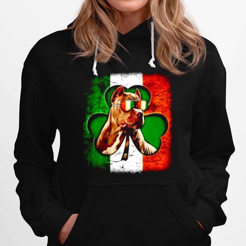 Pitbull St Patricks Day Flag Hoodie