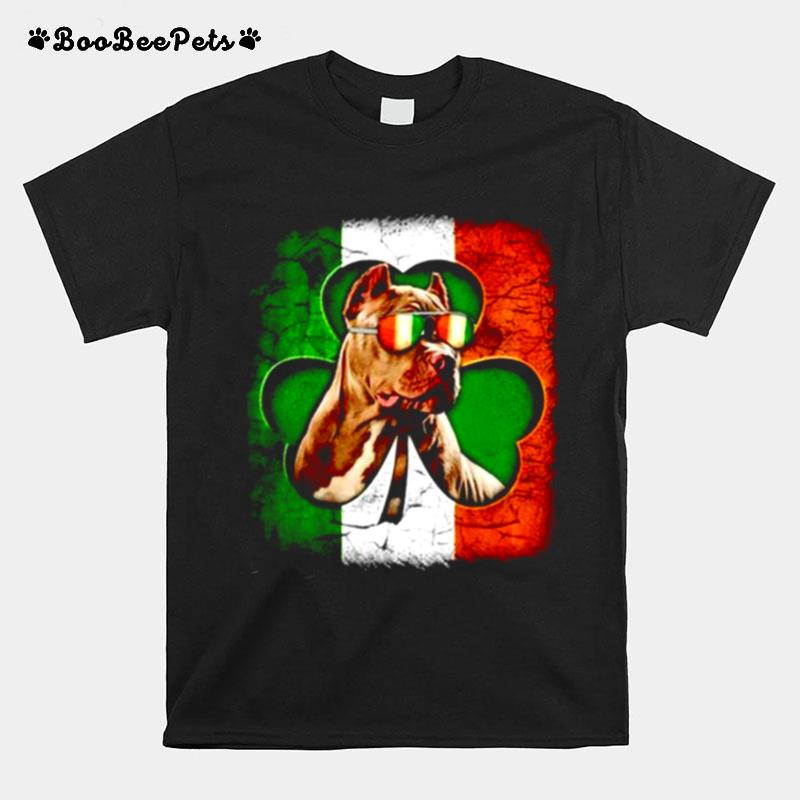 Pitbull St Patricks Day Flag T-Shirt