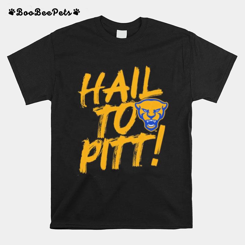 Pitt Panthers Painted Slogan Hall To Pitt T-Shirt