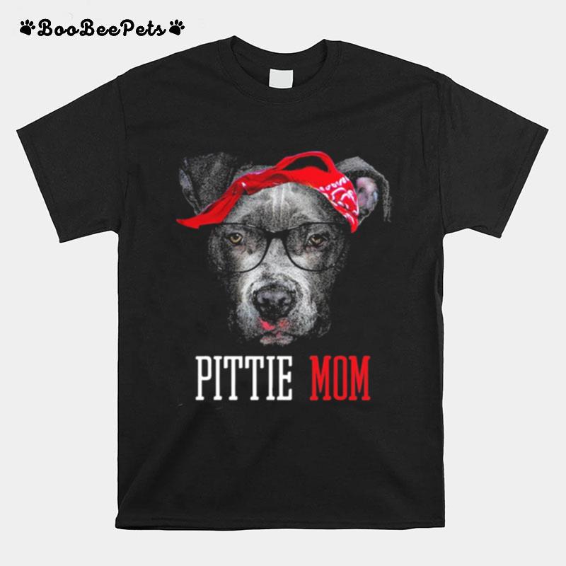 Pittie Mom Pitbull Dog Lovers Cute T-Shirt