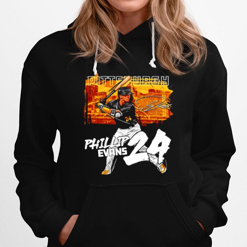 Pittsburgh Baseball Phillip Evans 24 Signature Hoodie