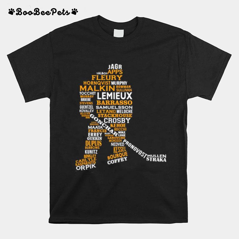 Pittsburgh Hockey Greats Heavyweight T-Shirt