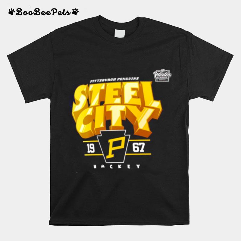 Pittsburgh Penguins Steel City 2023 Nhl Winter T-Shirt