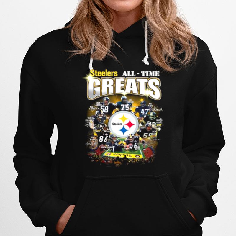 Pittsburgh Steelers All Time Greats Signatures Hoodie