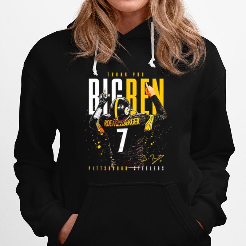 Pittsburgh Steelers Ben Roethlisberger Thank You Big Ben Signature Hoodie