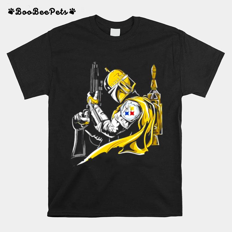 Pittsburgh Steelers Boba Fett Star Wars T-Shirt