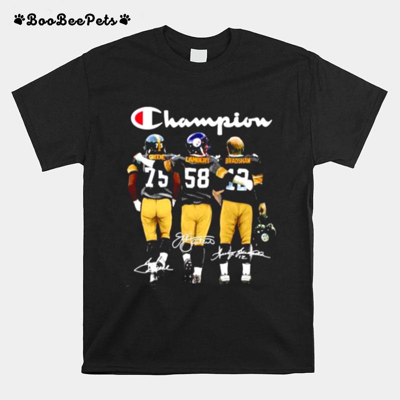 Pittsburgh Steelers Champion Greene Lambert Bradshaw Signature T-Shirt