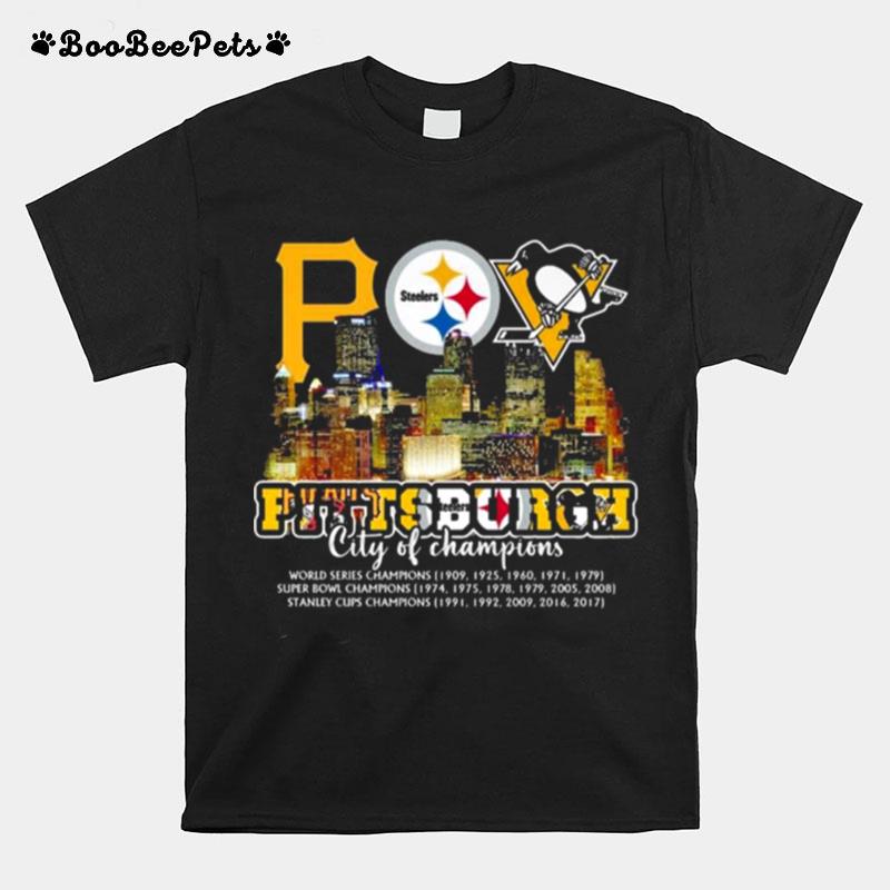 Pittsburgh Steelers City Of Champions 2023 New Design T-Shirt