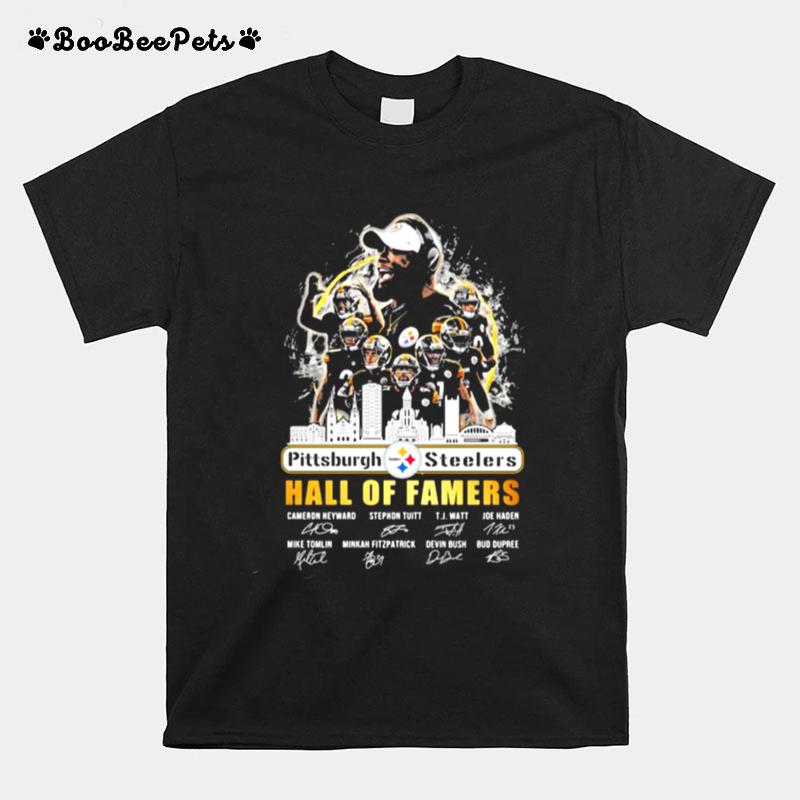 Pittsburgh Steelers Hall Of Famers Signuature Team T-Shirt