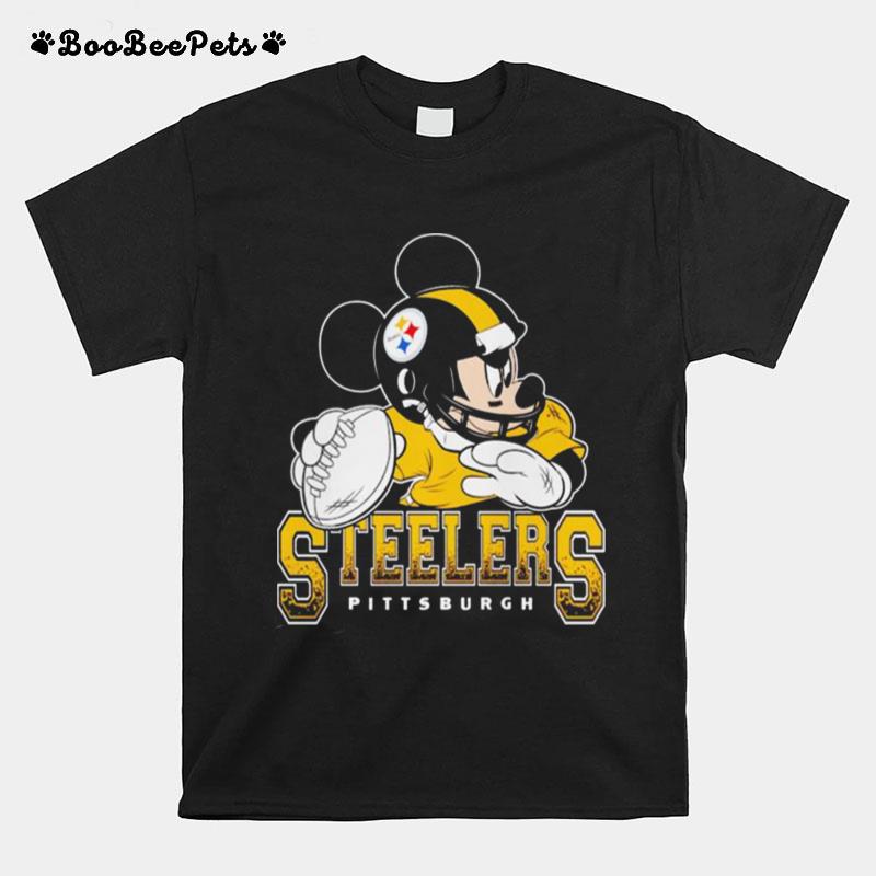 Pittsburgh Steelers Junk Food Disney Mickey T-Shirt