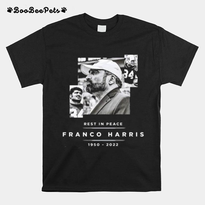 Pittsburgh Steelers Rest In Peace Franco Harris 1950 2022 T-Shirt