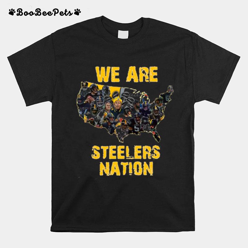 Pittsburgh Steelers We Are Steelers Nation American Map T-Shirt