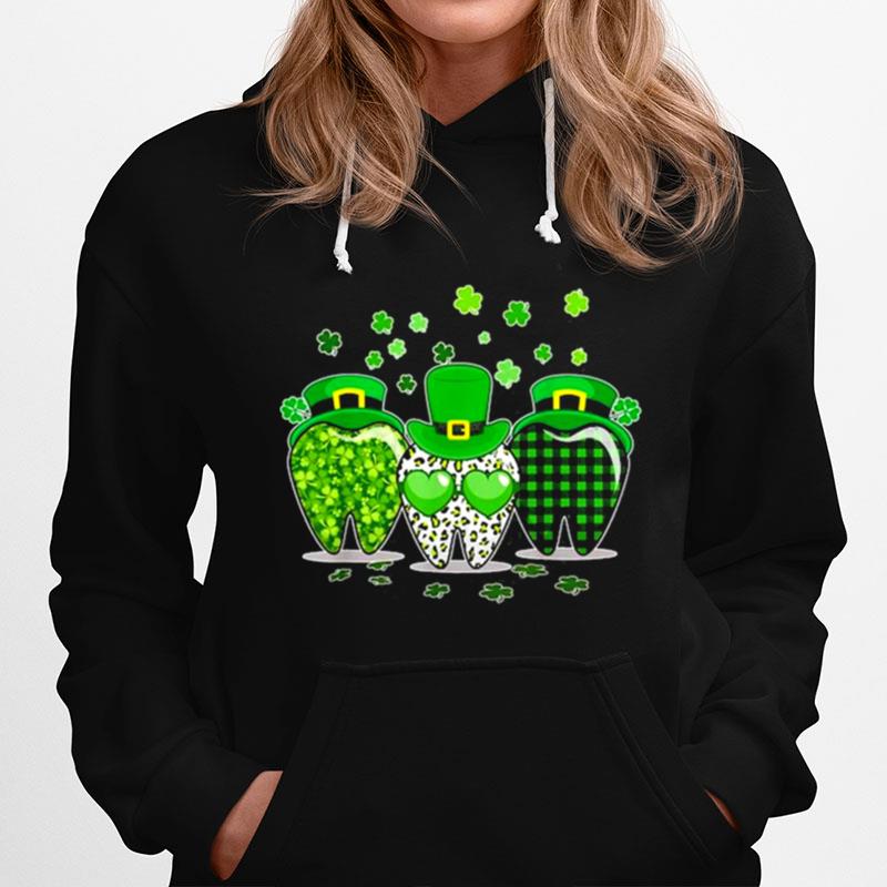 Plaid Tooth Dental Assistant St Patricks Day Hoodie