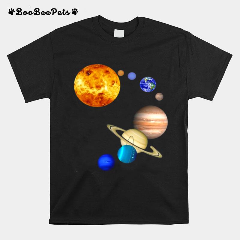 Planets In Solar System Science T-Shirt