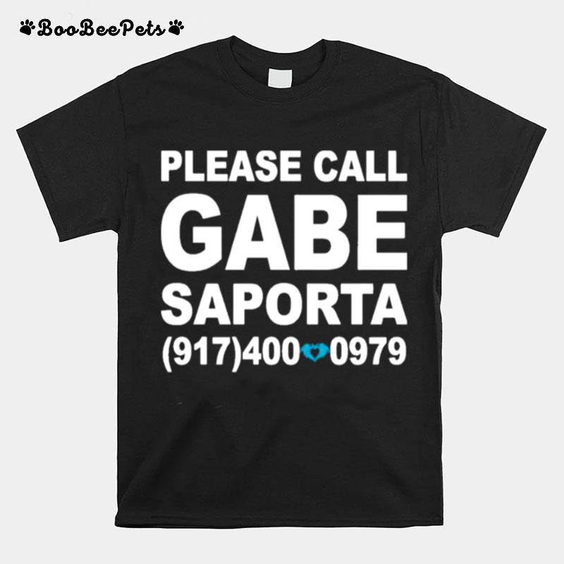 Please Call Gabe Saporta T-Shirt