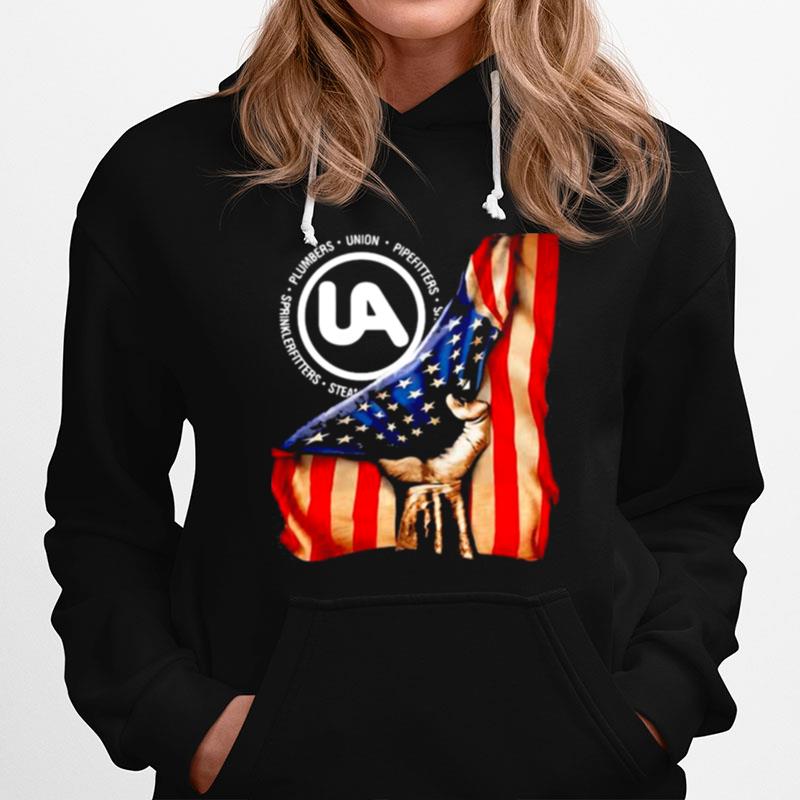 Plumbers Union Pipefitters American Flag Hoodie