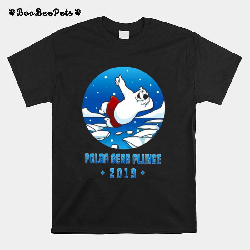 Plunge Winter Swimming Polar Bear T-Shirt