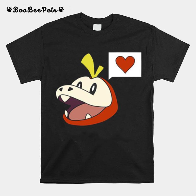 Pokemon Fuecoco With A Heart T-Shirt