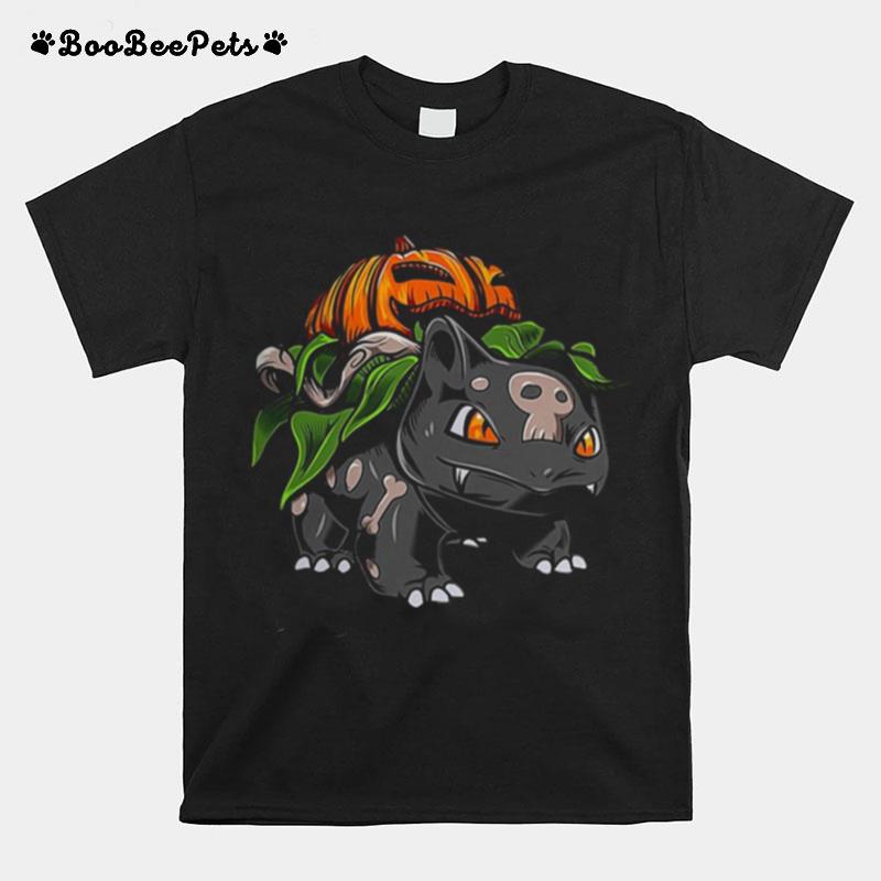 Pokemon Fushigidane Pumpkin Halloween T-Shirt