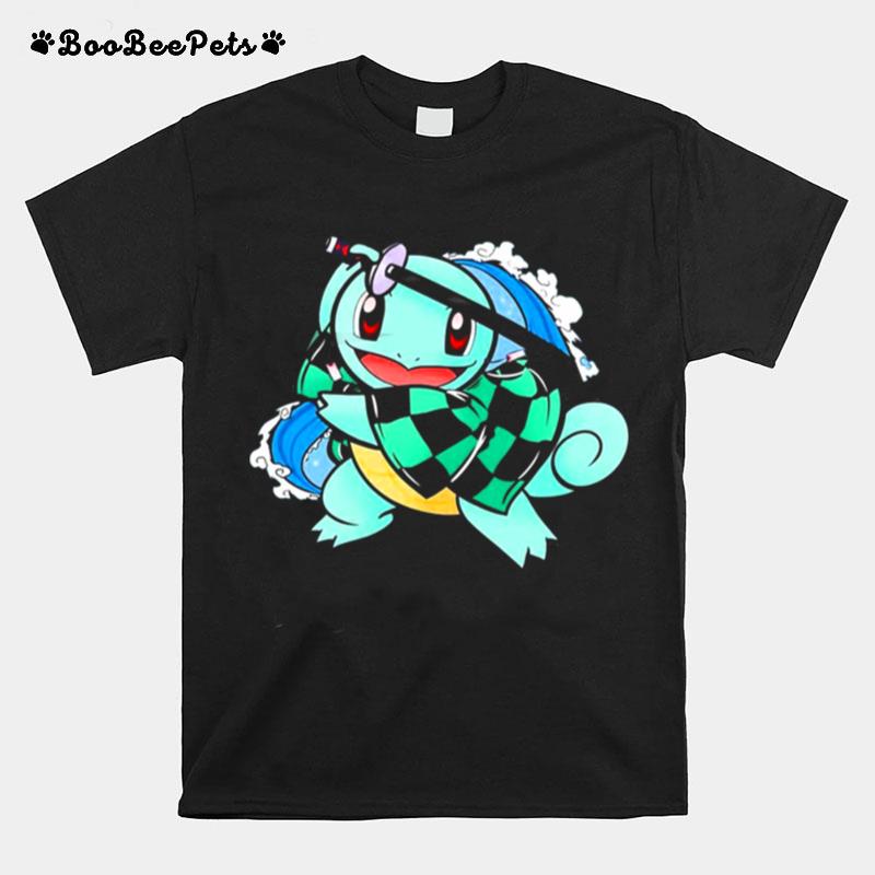 Pokemon Lovely Tanjiro Turtle Water Breathing Chibi T-Shirt