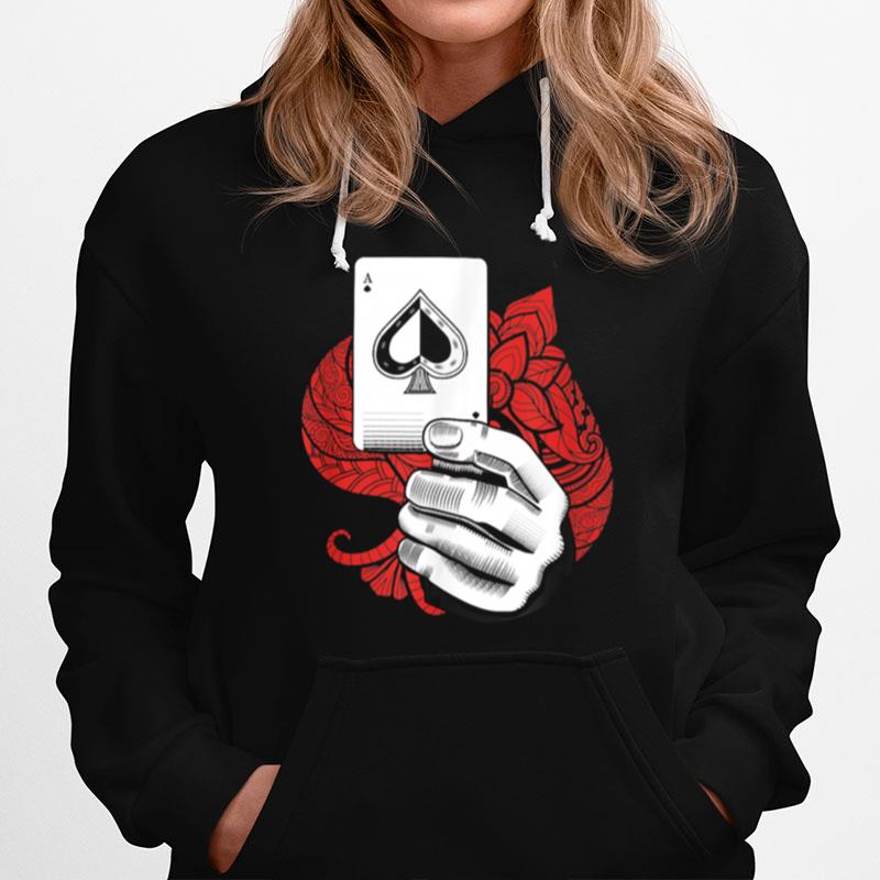 Poker Game Playing Cards Gambler Hands Casino Game Holdem Hoodie