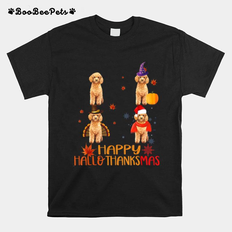 Poodle Happy Hallothanksmas T-Shirt