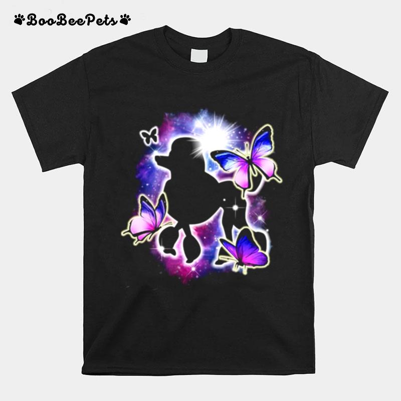 Poodle Light Butterflies T-Shirt