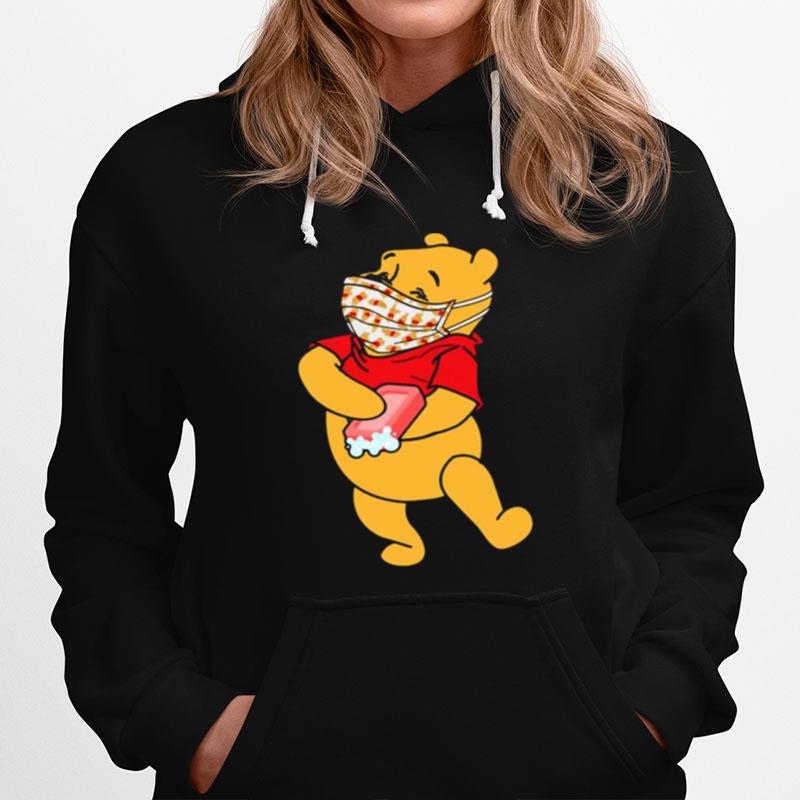 Pooh Wear Mask Corona Virus Hoodie