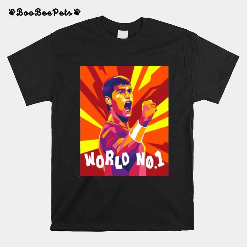 Pop Art Carlos Alcaraz World No 1 Us Open 2022 Champions T-Shirt