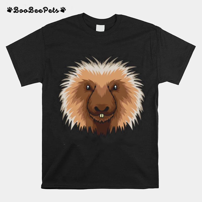 Porcupine Animal Head Cute Porcupine T-Shirt