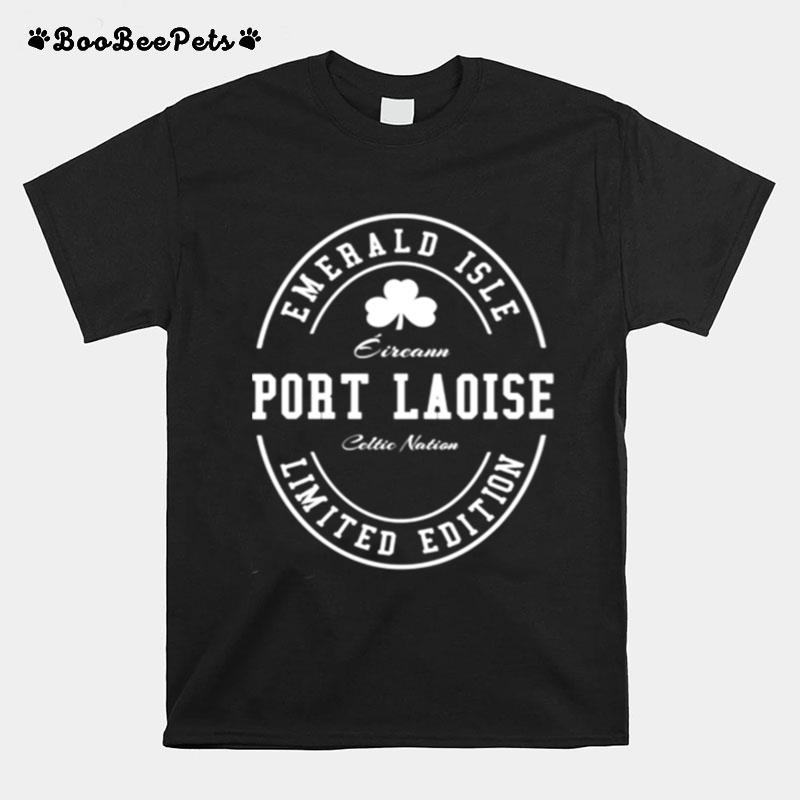 Port Laoise Ireland Shamrock Vintage T-Shirt