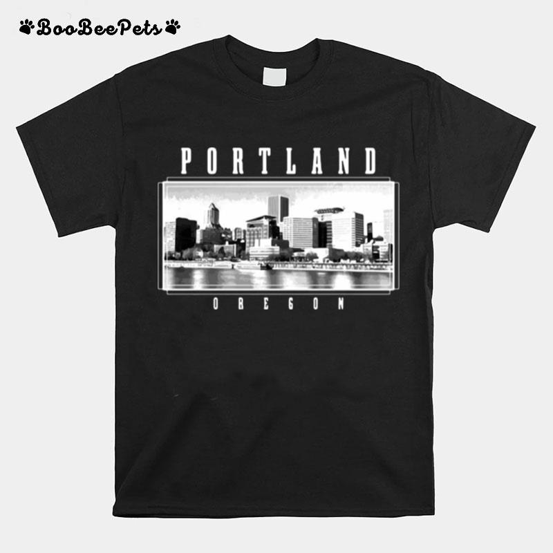 Portland Skyline Oregon Pride Vintage T-Shirt