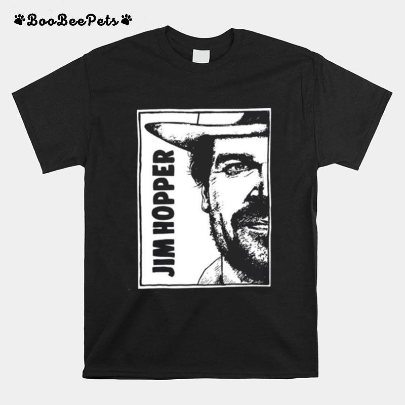 Portrait Jim Hopper Stranger Things T-Shirt