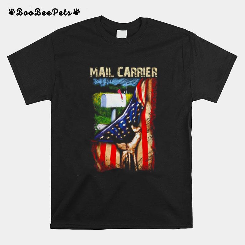 Postal Carrier American Flag T-Shirt