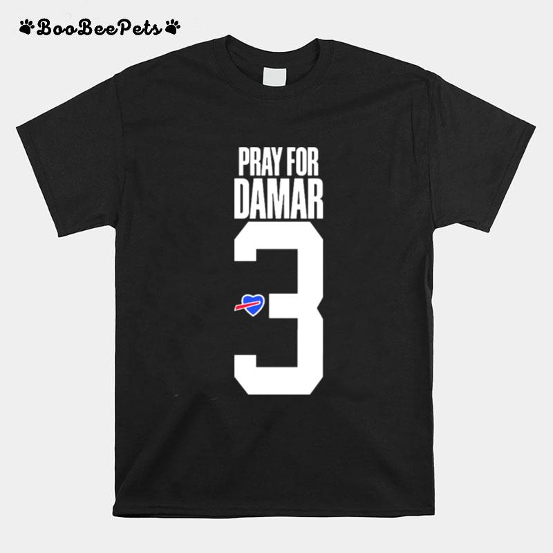 Pray For Damar Heart Love 3 Buffalo T-Shirt