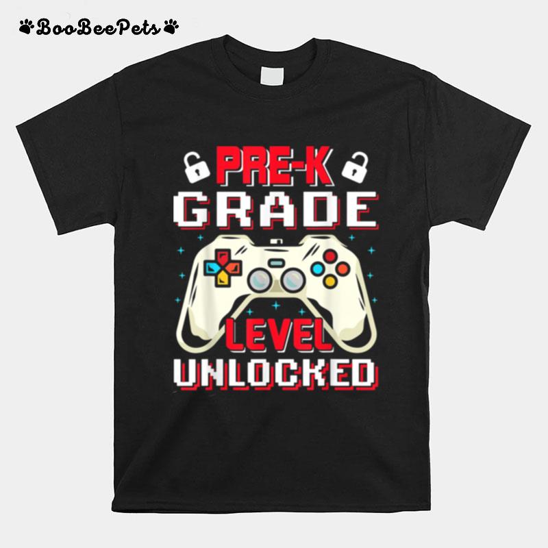 Prek Level Unlocked Video Gamer For Boy Girl T-Shirt