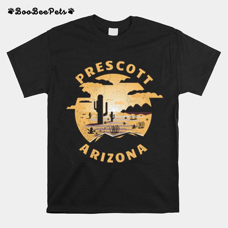 Prescott Arizona Desert Illustration Vintage Souvenir T-Shirt