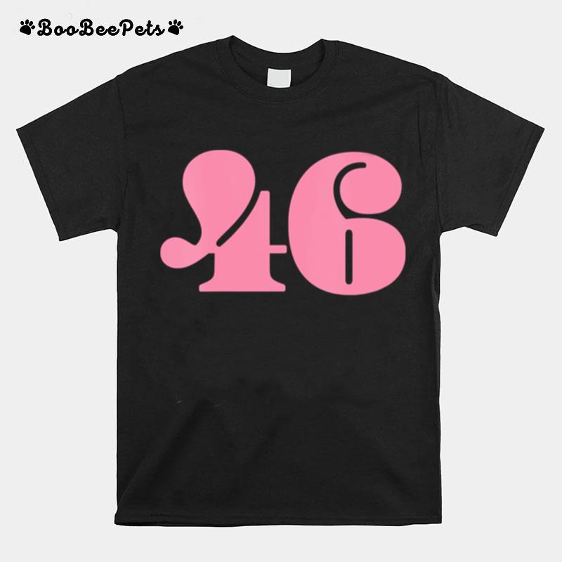 President 46 Number Pink Trump Biden Election T-Shirt