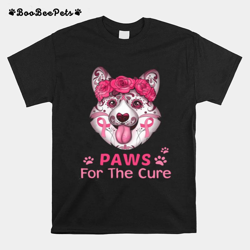 Pretty Corgi Sugar Paws For The Cure T-Shirt