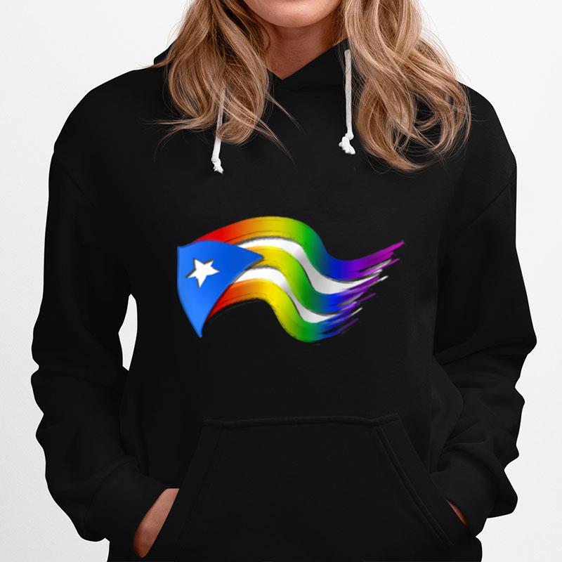 Pride Puertorican Pride Flag Hoodie