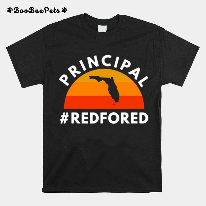 Principal Red For Ed Florida Public Education Supp Vintage T-Shirt