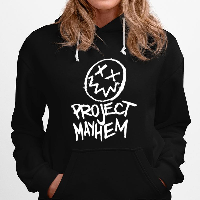 Project Mayhem White Fight Club Tyler Durden Hoodie