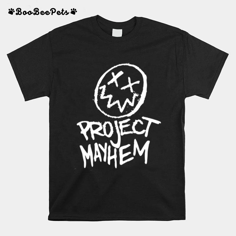 Project Mayhem White Fight Club Tyler Durden T-Shirt