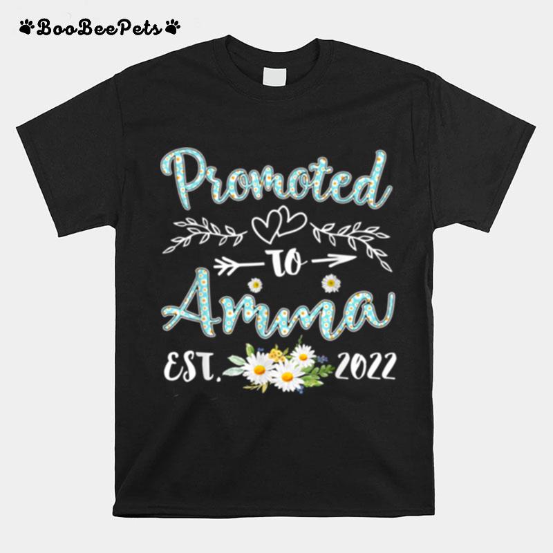 Promoted To Amma Est 2022 Daisy Decor T-Shirt